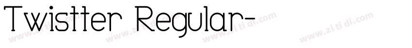 Twistter Regular字体转换